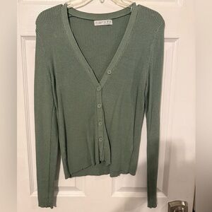 Primark Women's Green Cardigan Sweater